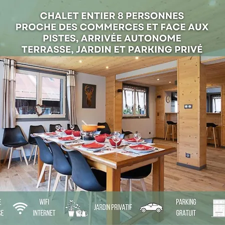 Chalet Les 4 Saisons - Ski, Parking Et Jardin Abondance Exterior foto